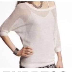 Express open knit dolman Sweater